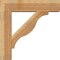 Ekena Millwork Funston Block Rough Sawn Bracket w/ Offset Brace, Western Red Cedar, 8"W x 32"D x 32"H BKT0806X32X32FST05RWR - alternate 4